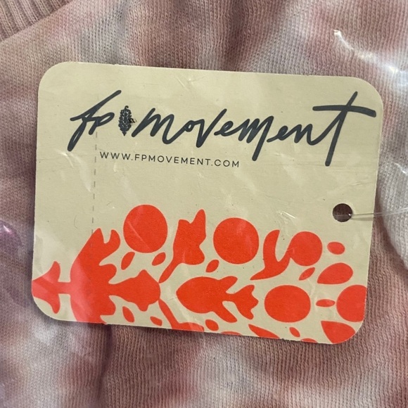 Free People Love Tie Dye Tank Top Burgundy White Muscle Tank Crew Neck Medium - Picture 4 of 6